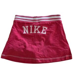 Vintage Y2K Nike Hot Pink Girls size 6 skirt skort Cotton Shorts under active